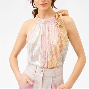 Rebecca Taylor Silk Floral Pattern Blouse